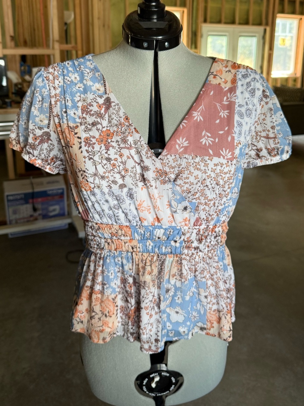 No Boundaries Patchwork blouse